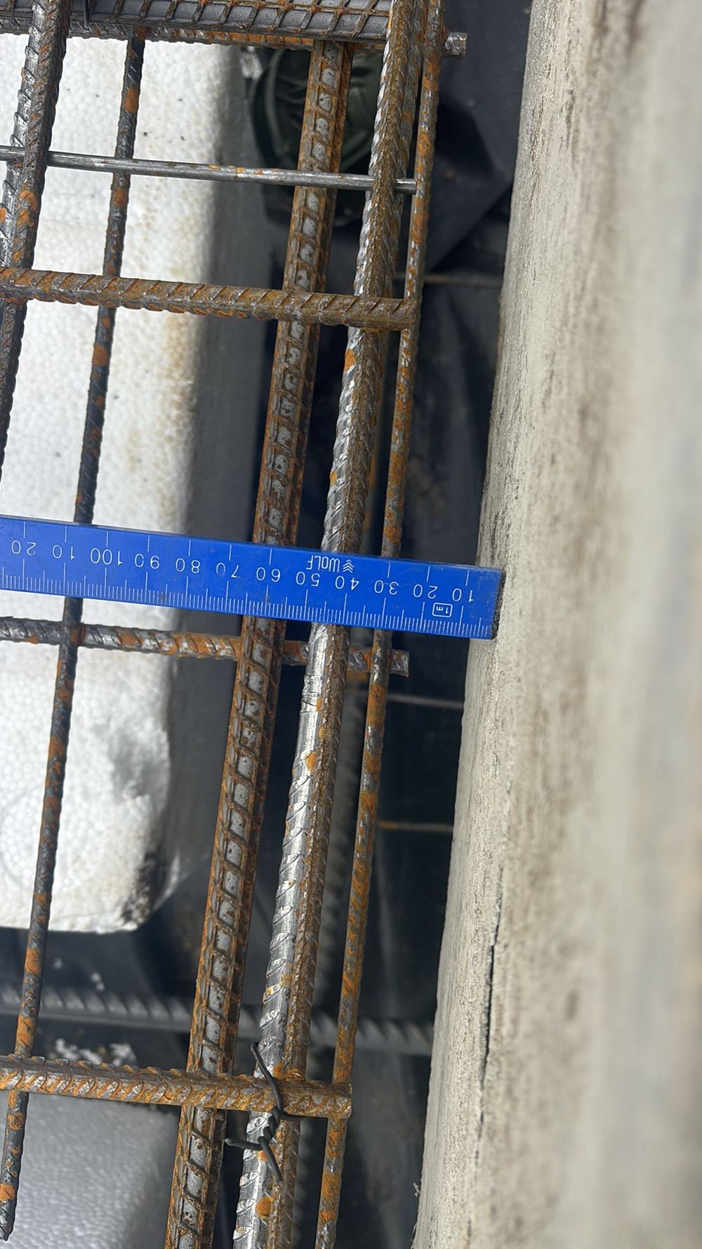 Steel sitting too close to the formwork, leaving less concrete cover than required, found during a slab pre-pour inspection in Kalkallo