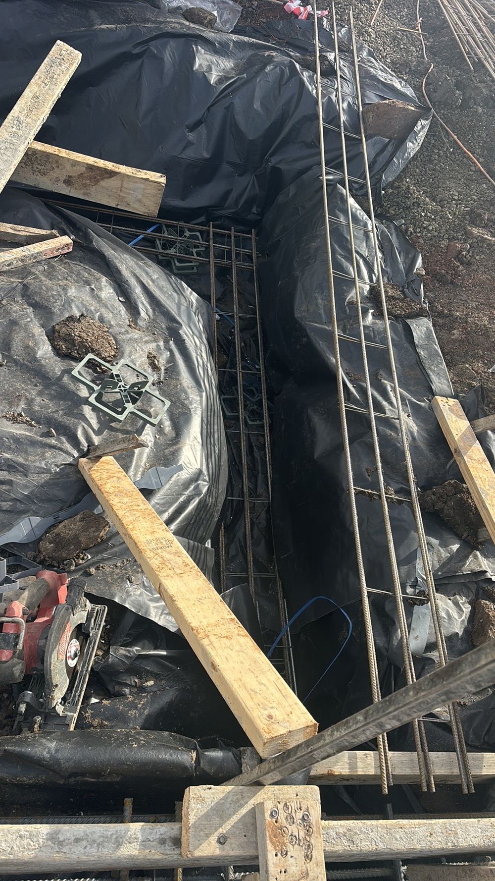 Slab steel before the pour on Kalkallo lots